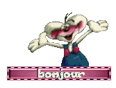 Gif animé bonjour
